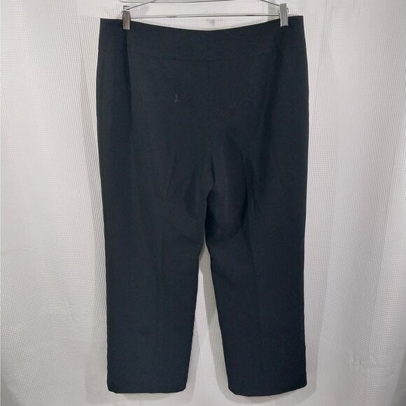 JONES NEW YORK! BLACK MICROFIBER, SLEEK STRAIGHT LEG DRESS PANTS SLACKS! SZ 16 - Picture 7 of 11